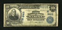 Sabina, OH, First National Bank, Ch.#8411, 1902B $10